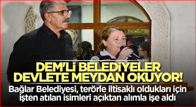 DEM'li belediyeler devlete meydan okuyor! Bağlar Belediyesi, terörle iltisaklı oldukları için işten atılan isimleri açıktan alımla işe aldı