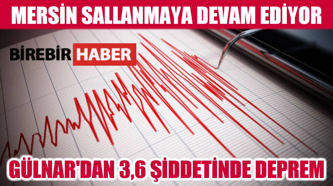 GÜLNAR'DA KORKUTAN DEPREM