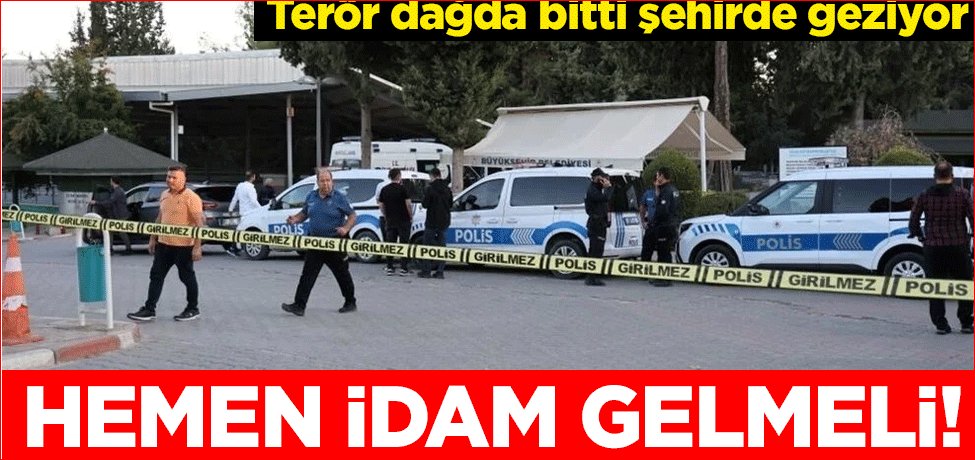 Hemen idam gelmeli! Adana'dan kan donduran haber: Terör dağda bitti şehirde geziyor