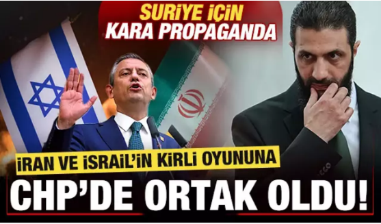 İran ve İsrail'in kirli oyununa CHP'de ortak oldu! 