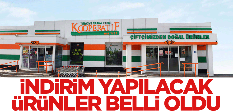 İşte Tarım Kredi Kooperatif Marketleri'ndeki indirim listesi!