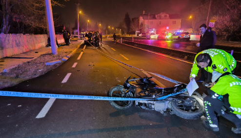 Jandarma personeli motosiklet kazasında hayatını kaybetti.