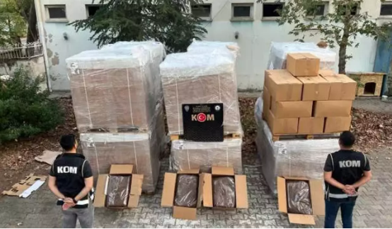 Manisa'da Tam 3 ton 120 kilogram ele geçirildi