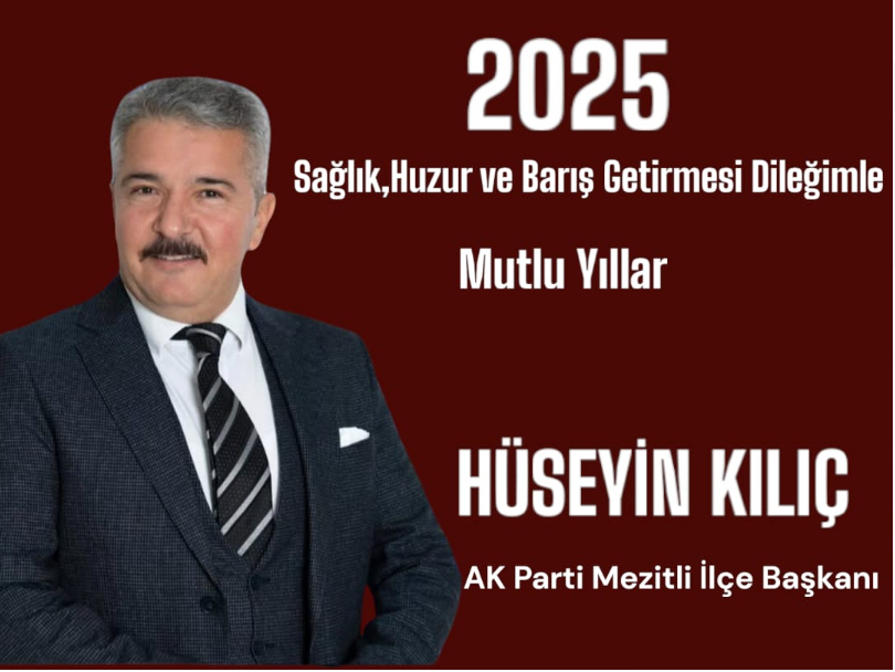 Mersin AK Parti Mezitli İlçe Başkanından Yeni yıl mesajı