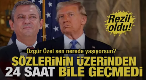 Trump, Özgür Özel'in sözlerini alaşağı etti!   