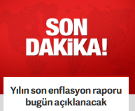 Yılın son enflasyon raporu bugün açıklanacak.